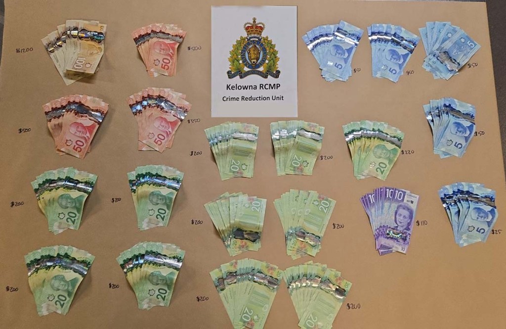No suspects charged yet after drugs, cash seized in Kelowna: RCMP | iNFOnews.ca