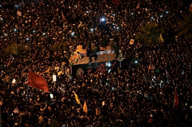 Throngs mourn, Iranian leader weeps for general slain by US | iNFOnews.ca CP1604991607