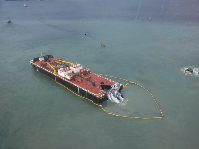 Some diesel fuel safely pumped from sunken tug on B.C. central coast | iNFOnews.ca