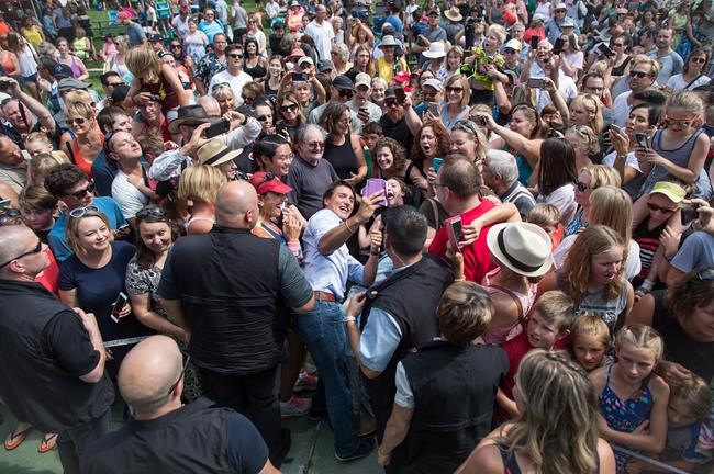 Prime Minister Justin Trudeau spends B.C. Day at picnic in Penticton, B.C. | iNFOnews.ca CP21286001