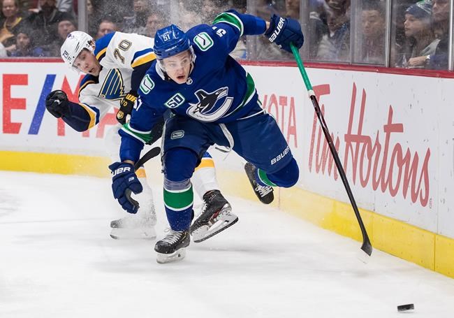 J.T. Miller, Thatcher Demko lead Canucks to ninth straight home win, beat Blues | iNFOnews.ca CP2055756803