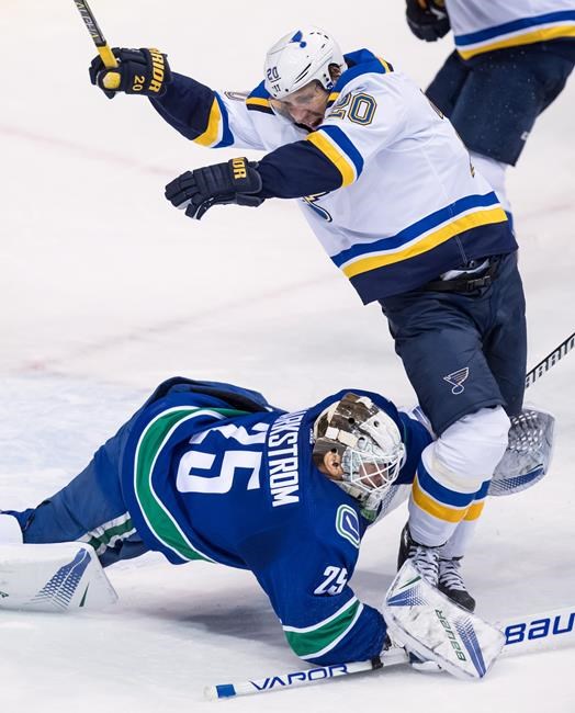 Boeser scores 20th goal, but Brodziak's two-point night leads Blues over Canucks | iNFOnews.ca Boeser scores 20th goal, but Brodziak's two-point night leads Blues over Canucks | iNFOnews.ca