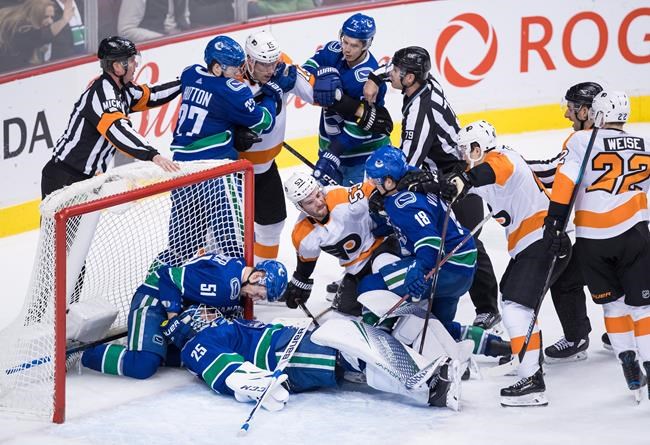 Vancouver Canucks dominate slumping Philadelphia Flyers in 5-1 win | iNFOnews.ca