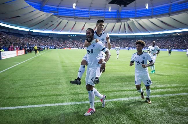 Whitecaps thump Earthquakes 5-0 for first playoff victory in franchise history | iNFOnews.ca CP1764969121