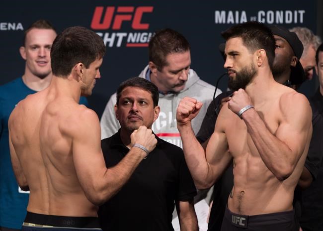 Maia wants title shot if he beats Condit at Fight Night in Vancouver | iNFOnews.ca CP250369327