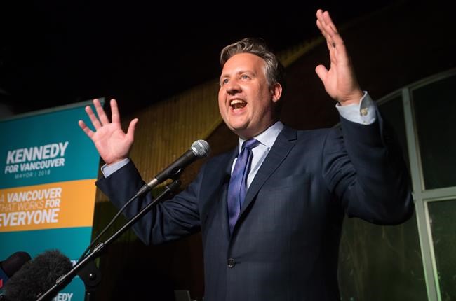 Kennedy Stewart named mayor of Vancouver; one of several B.C. turnovers | iNFOnews.ca