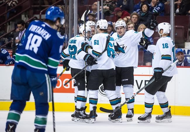 Timo Meier scores twice, including winner, as Sharks beat Canucks 5-3 | iNFOnews.ca CP1742914438