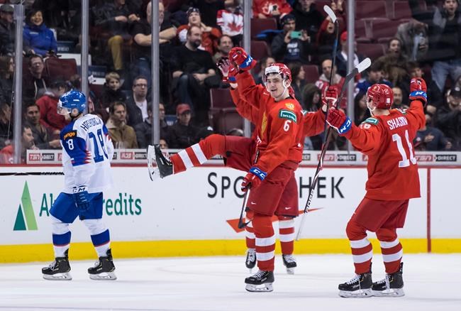 Russia advances to world juniors semifinals after trouncing Slovakia 8-3 | iNFOnews.ca