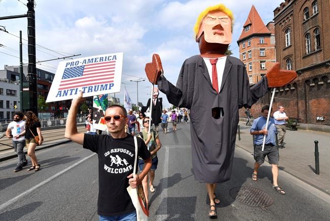 European peace activists march against Trump's NATO visit | iNFOnews.ca European peace activists march against Trump's NATO visit | iNFOnews.ca