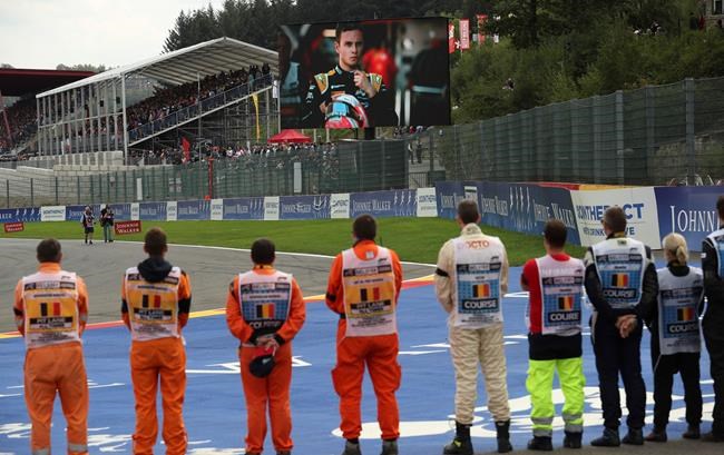 Minute's silence twice held in memory of F2 driver Hubert | iNFOnews.ca