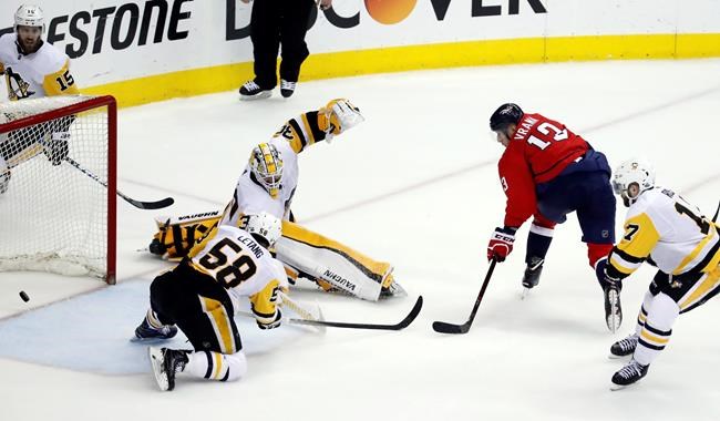 Vrana makes most of promotion, Caps win to put Pens on brink | iNFOnews.ca CP39517899