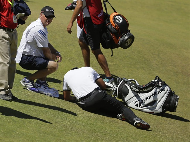 In contention at US Open, Jason Day succumbs to vertigo, falls on final hole of second round | iNFOnews.ca CP33548430