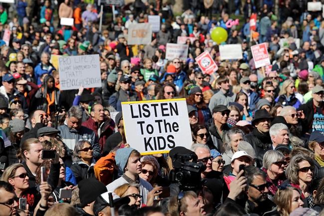 The Latest: "March for Our Lives" rallies draw huge crowds | iNFOnews.ca CP591704681