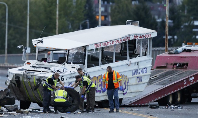 NTSB: Duck boat involved in fatal Seattle crash did not have axle repair recommended in 2013 | iNFOnews.ca CP34740324