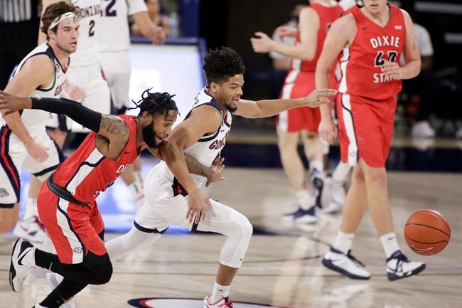 Kispert, Ayayi lead No. 1 Gonzaga over Dixie State 112-67 | iNFOnews.ca Kispert, Ayayi lead No. 1 Gonzaga over Dixie State 112-67 | iNFOnews.ca
