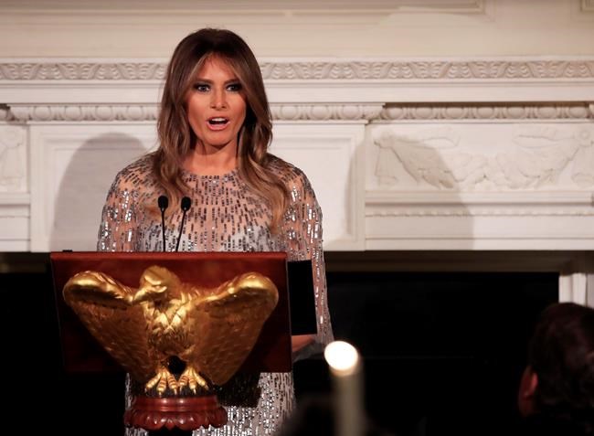 The Latest: Melania Trump salutes hurricane victims | iNFOnews.ca CP973512353