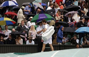 Federer, Murray tied at 1 set apiece in Wimbledon final | iNFOnews.ca CP19365064