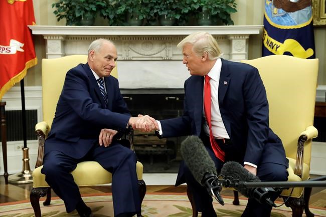Trump says John Kelly doing 'great job' as chief of staff | iNFOnews.ca CP1992428890