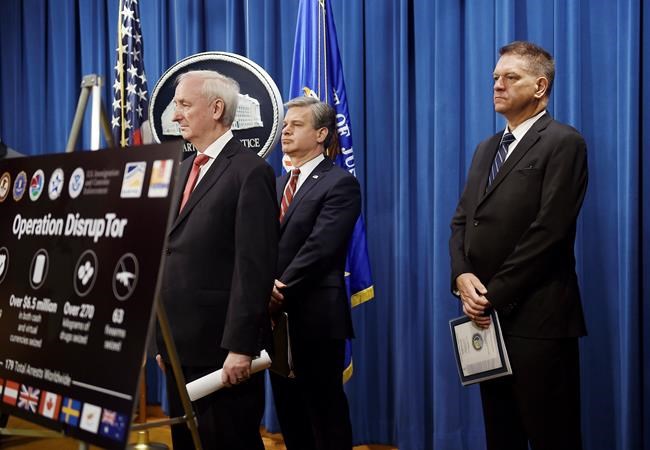 Justice Dept.: 179 arrested in darknet opioid takedown | iNFOnews.ca