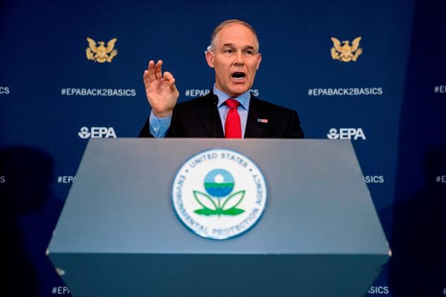 EPA chief signs proposal limiting science used in decisions | iNFOnews.ca CP781290073
