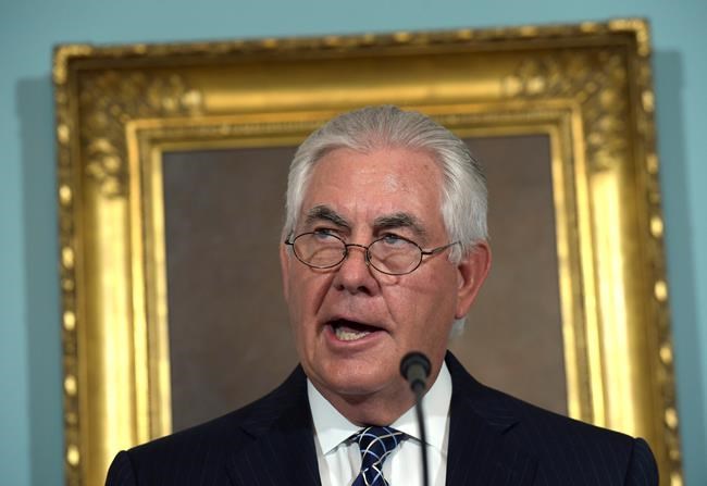 Tillerson condemns hate speech, says bigotry is un-American | iNFOnews.ca