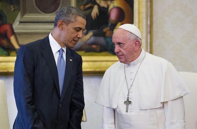In White House visit, Obama to seek common cause with Pope Francis on climate, Cuba, poverty | iNFOnews.ca CP34337630