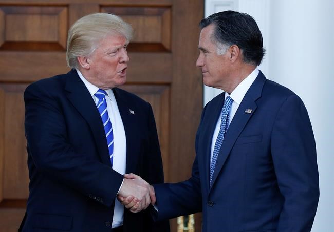 Now a candidate, Romney appears to embrace Trump presidency | iNFOnews.ca CP2028945506