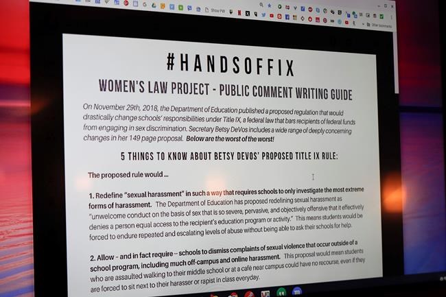 Rule could limit college response to off-campus sex assaults | iNFOnews.ca Rule could limit college response to off-campus sex assaults | iNFOnews.ca