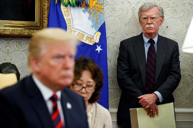 The Latest: Trump dismisses national security adviser Bolton | iNFOnews.ca