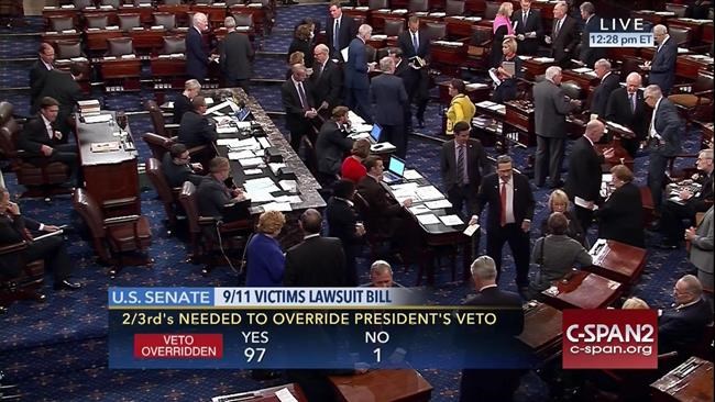 Congress rebukes Obama, overrides veto of 9-11 legislation | iNFOnews.ca Congress rebukes Obama, overrides veto of 9-11 legislation | iNFOnews.ca