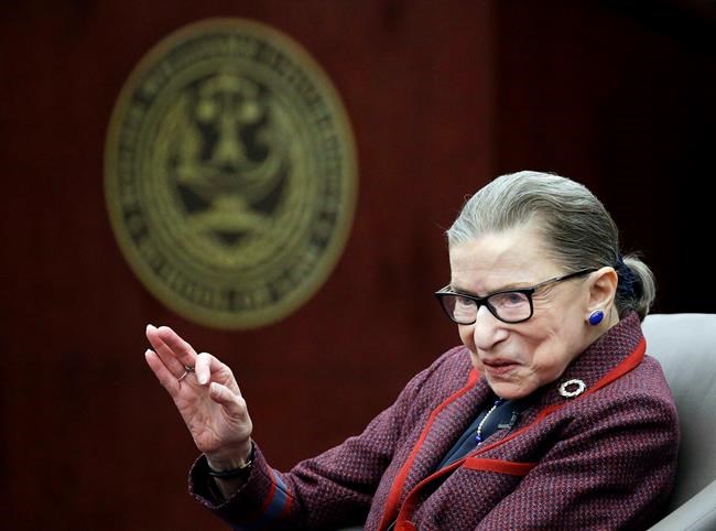 On retirement question, Justice Ginsburg has go-to answers | iNFOnews.ca CP1173549344