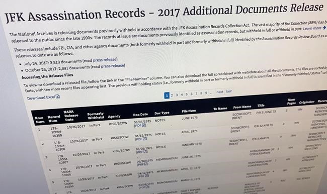 AP Explains: Long-secret JFK assassination files released | iNFOnews.ca