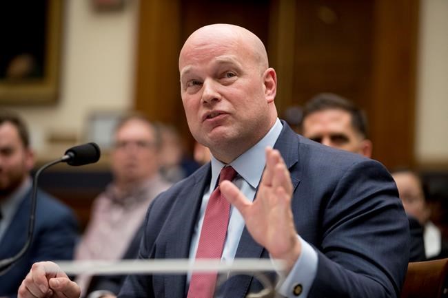 House panel asks Whitaker to clarify "incomplete" testimony | iNFOnews.ca