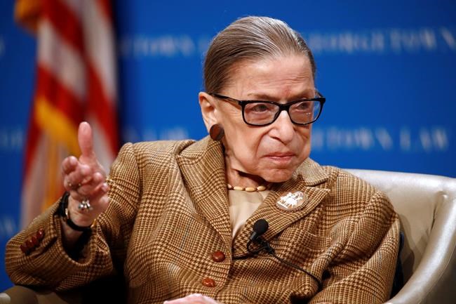 Justice Ginsburg in hospital with infection, court says | iNFOnews.ca