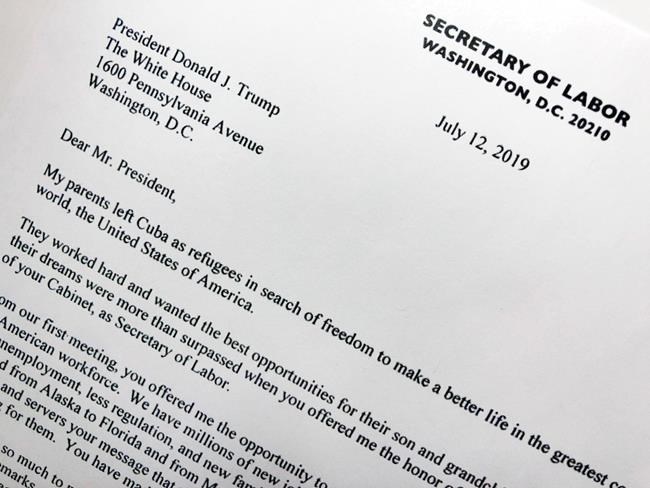 Acosta exits; Trump's big Cabinet turnover keeps growing | iNFOnews.ca Acosta exits; Trump's big Cabinet turnover keeps growing | iNFOnews.ca