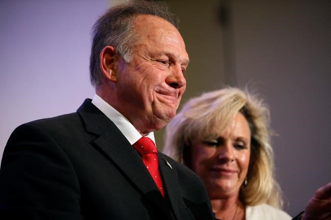 Roy Moore stands with homophobic supporters | iNFOnews.ca CP301776279