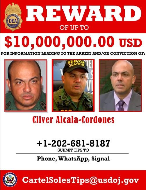 AP Sources: Alleged Maduro co-conspirator is in DEA custody | iNFOnews.ca