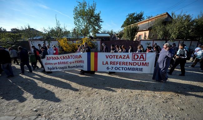 Orthodox priests join rally in Romanian marriage debate | iNFOnews.ca