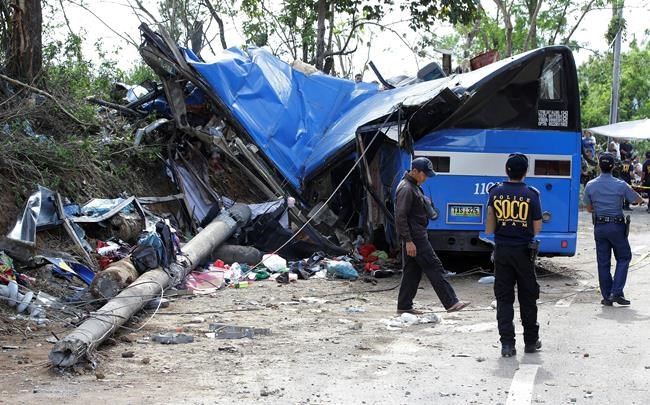 Death toll in Philippine bus crash climbs to 15 | iNFOnews.ca