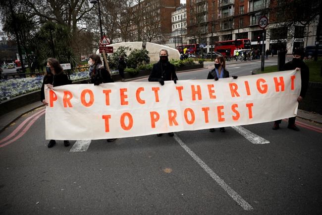 Hundreds rally in England and Wales over police legislation | iNFOnews.ca Hundreds rally in England and Wales over police legislation | iNFOnews.ca