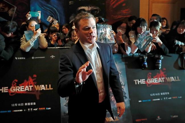 AP Interview: Matt Damon defends being cast for 'Great Wall' | iNFOnews.ca AP Interview: Matt Damon defends being cast for 'Great Wall' | iNFOnews.ca