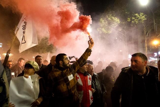 Georgian protest calls for government to step down | iNFOnews.ca CP1993136251