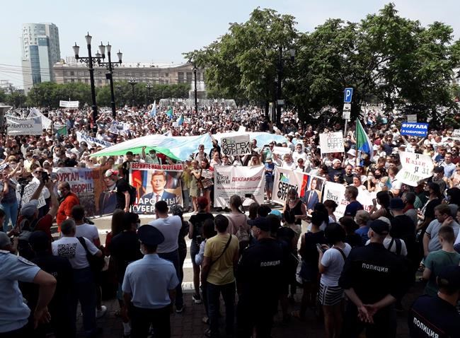 Mass protests rock Russian Far East city again | iNFOnews.ca