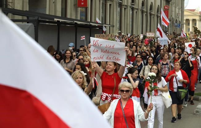 Thousands of women in Belarus protest against Lukashenko | iNFOnews.ca Thousands of women in Belarus protest against Lukashenko | iNFOnews.ca