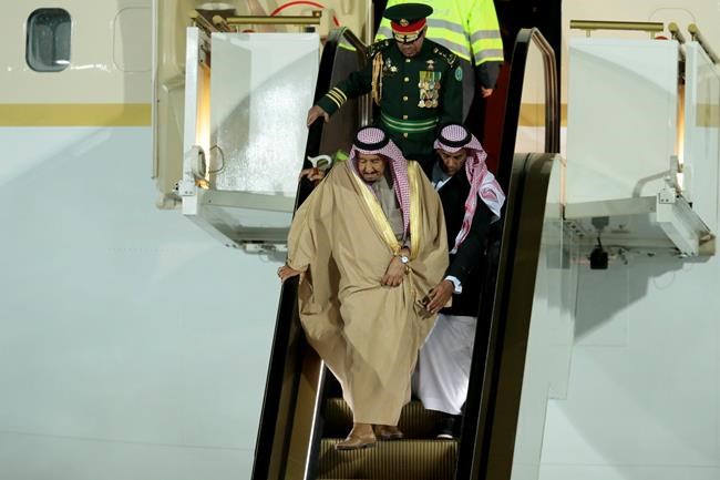 Saudi king arrives in Moscow on historic 1st visit to Russia | iNFOnews.ca