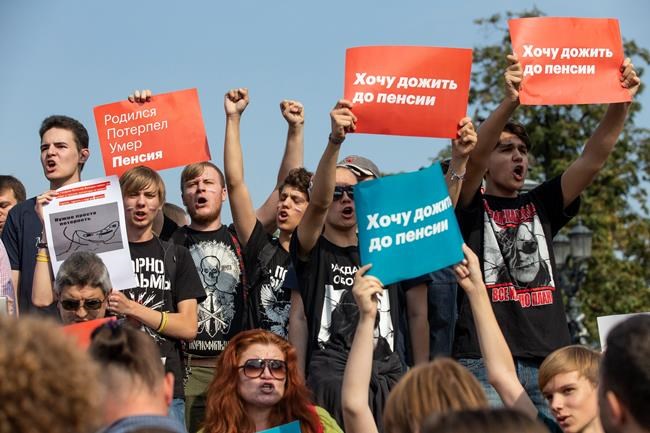 Russian rights group says over 1,000 detained at protests | iNFOnews.ca