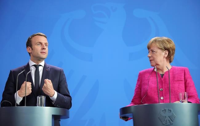 The Latest: Macron says he hasn't pushed for joint eurobnds | iNFOnews.ca The Latest: Macron says he hasn't pushed for joint eurobnds | iNFOnews.ca