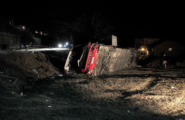 North Macedonia probes cause of bus crash that killed 14 | iNFOnews.ca CP1991312370