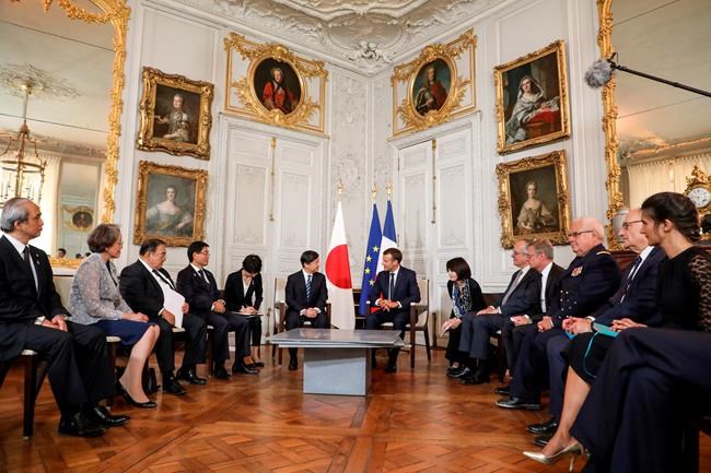 French president hosts Japanese crown prince at Versailles | iNFOnews.ca