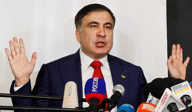 Ukrainian opposition leader Saakashvili flies to Netherlands | iNFOnews.ca CP988970447